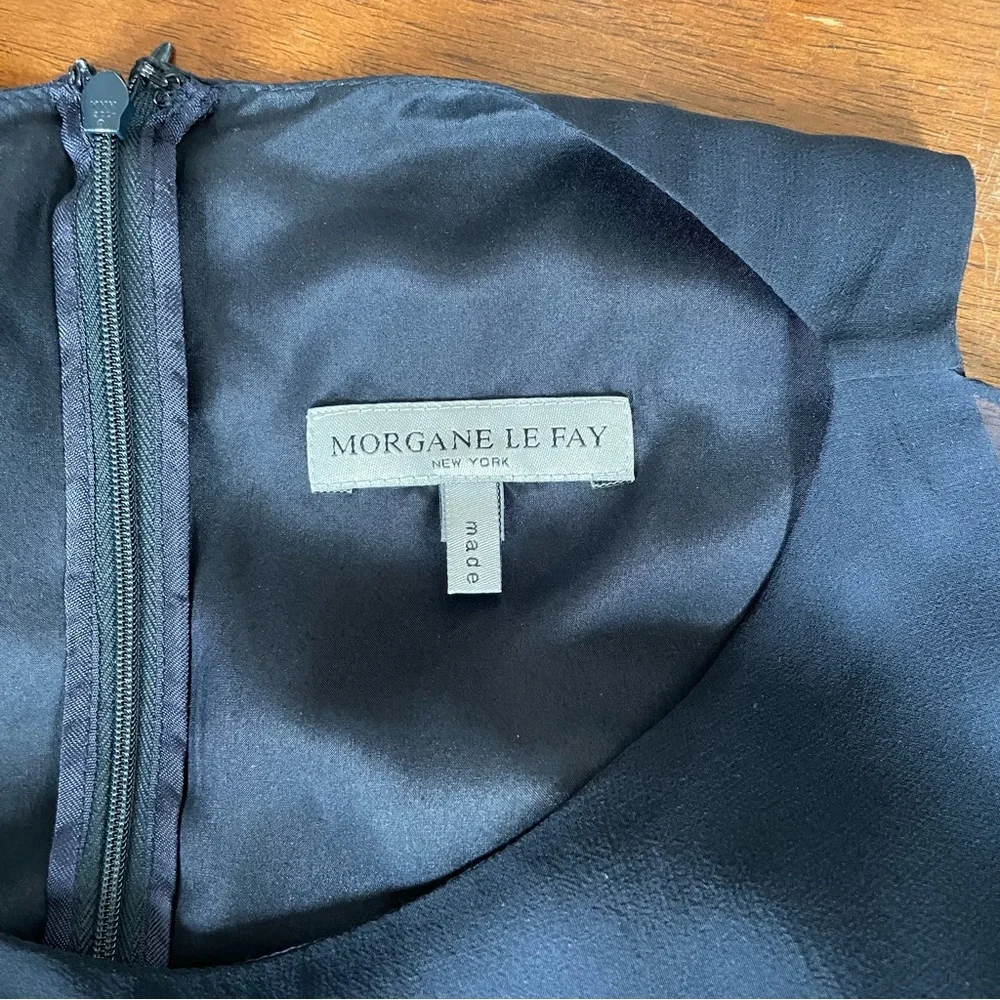 Morgane Le Fay Navy Silk Caelia Dress - Picture 8 of 10